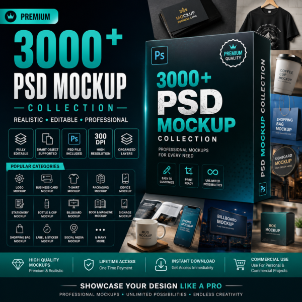 Premium PSD Mockup Collection